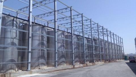 Cantine ERMES Gibellina TP Struttura Metallica per Capannone Coibentazione Silos