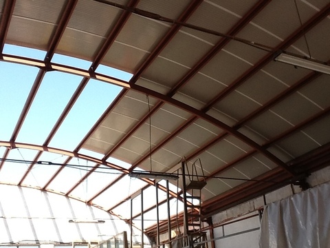 Oleificio Abbate Caltanissetta Sostituzione copertura Pannello curvo