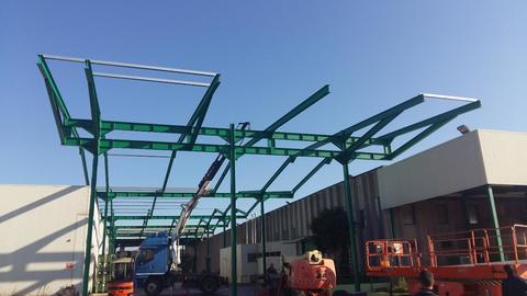Gruppo Curaba srl Realizzazione tettoie metalliche Verniciate