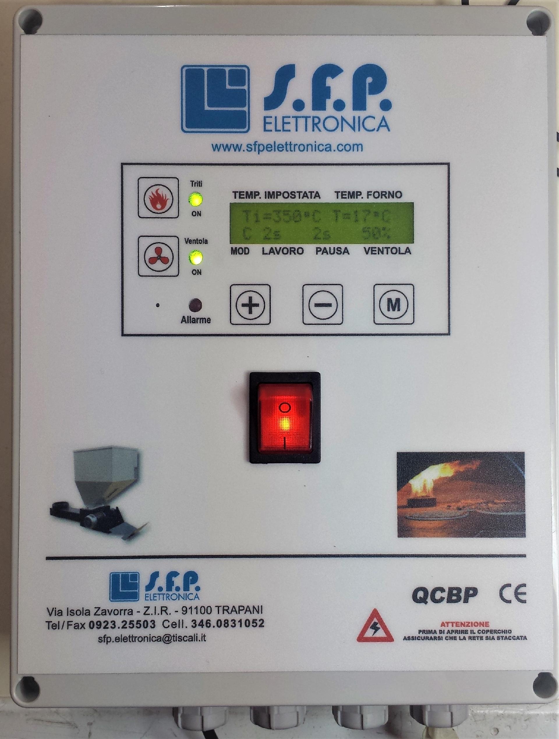 CENTRALINA FORNO A PELLET SFP Elettronica QCBP