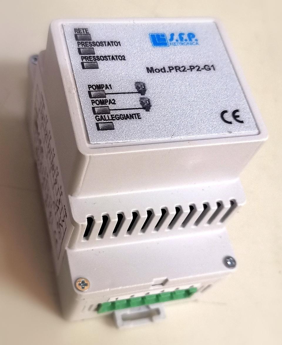 CENTRALINA DI COMANDO PER CONTROLLO DI LIVELLO - PR2P2G1 S.F.P.elettronica PR2-P2-G1-CON EVENTUALI PERSONALIZZAZIONI DEL PRODOTTO ALLE TUE ESIGENZE.