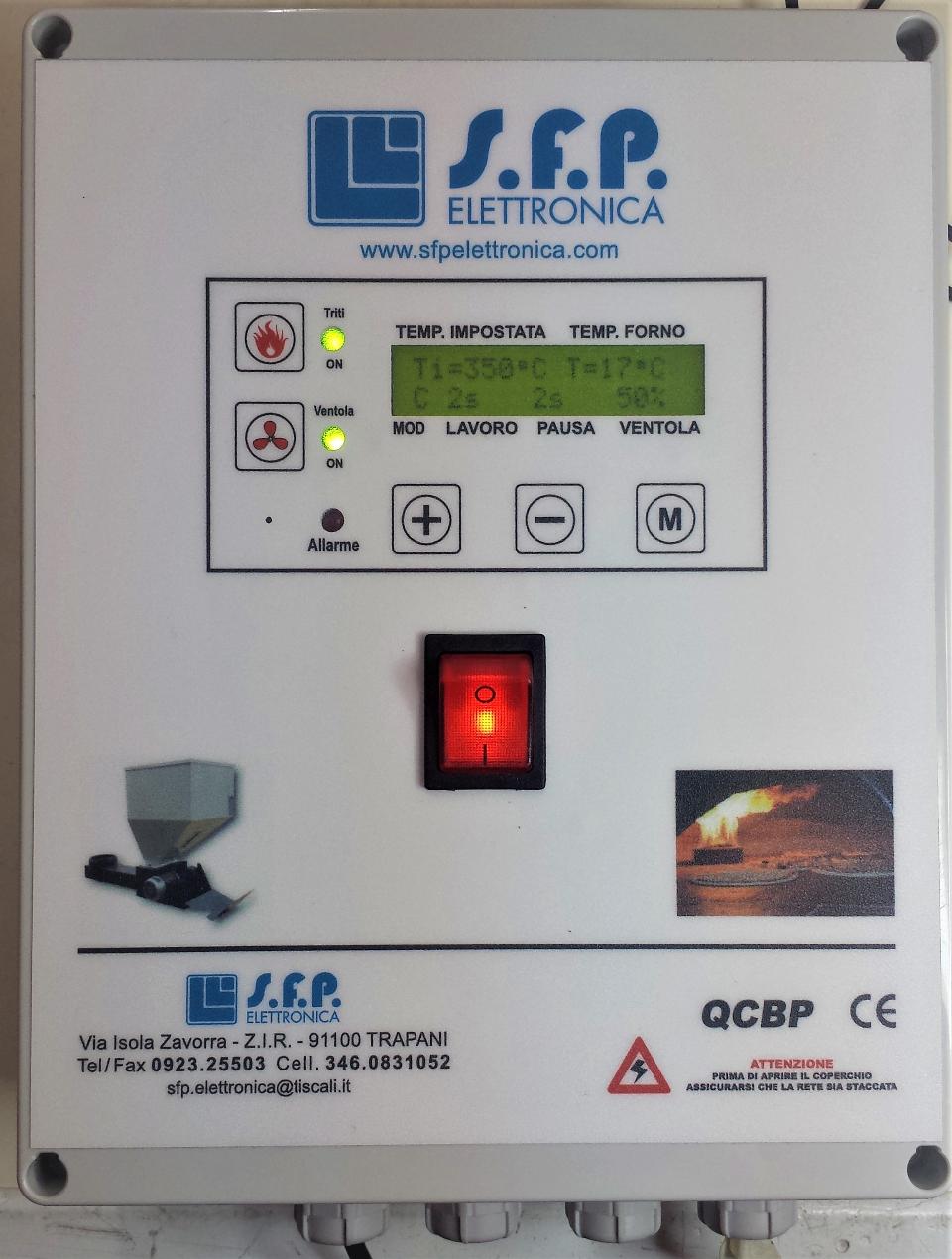 CENTRALINA FORNO A PELLET SFP Elettronica QCBP