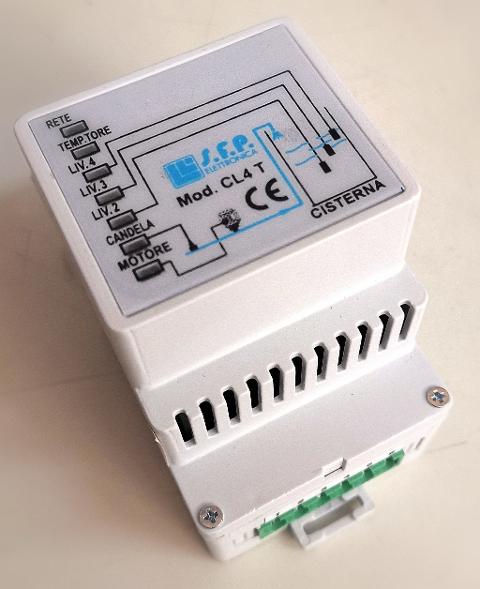 CENTRALINA DI COMANDO PER CONTROLLO DI LIVELLO - CL4T SFP Elettronica CL4T-CON EVENTUALI PERSONALIZZAZIONI DEL PRODOTTO ALLE TUE ESIGENZE.