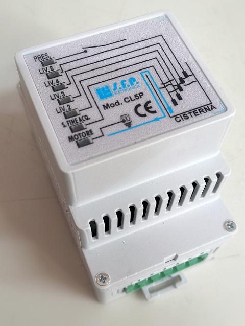 CENTRALINA DI COMANDO PER CONTROLLO DI LIVELLO - CL5P SFP Elettronica CL5P-CON EVENTUALI PERSONALIZZAZIONI DEL PRODOTTO ALLE TUE ESIGENZE.