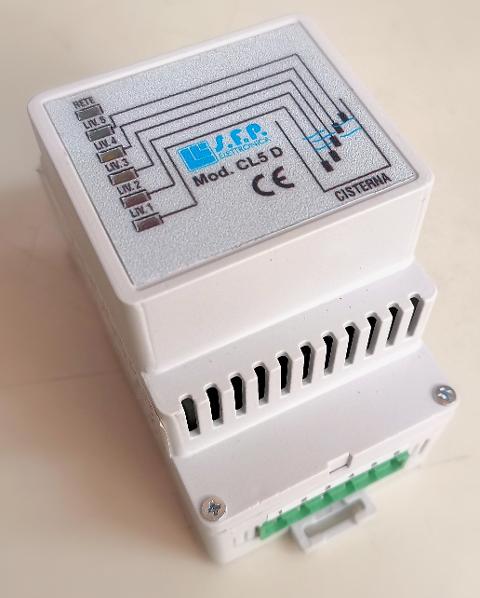 CENTRALINA DI COMANDO PER CONTROLLO DI LIVELLO - CL5D SFP Elettronica CL5D-CON EVENTUALI PERSONALIZZAZIONI DEL PRODOTTO ALLE TUE ESIGENZE.