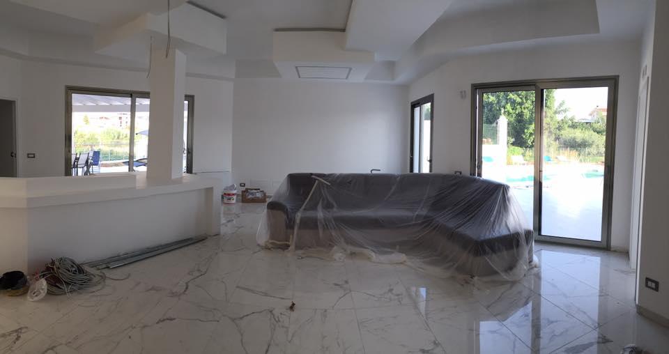 Villa moderna Partinico Alcamo Infissi alluminio taglio termico Thermo plus
