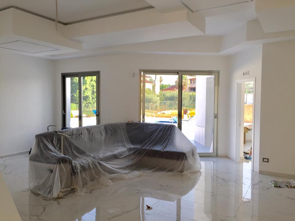 Villa moderna Partinico Alcamo Infissi alluminio taglio termico Thermo plus
