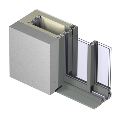 Porte e Finestre Scorrevoli nodo centrale slim  Reynaers CP 68