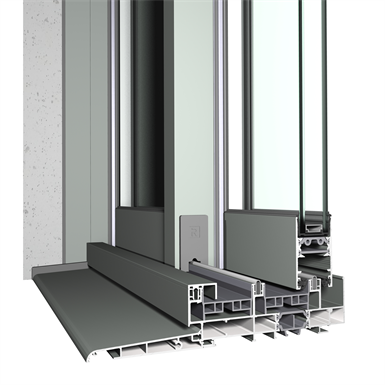 Porte e Finestre Scorrevoli nodo centrale slim  Reynaers CP 68