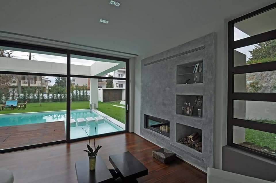 Villa privata Catania Infissi Alluminio Taglio Termico Reynaers