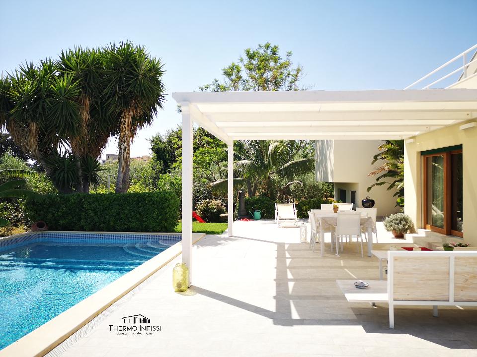 Villino Aspra ( Bagheria)  Infissi in PVC  Schuco Living Slide