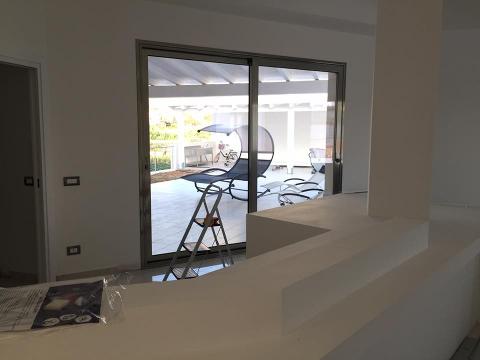 Villa moderna Partinico Alcamo Infissi alluminio taglio termico Thermo plus
