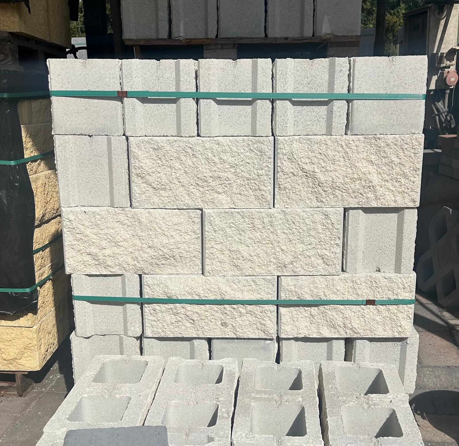 Blocchi splittati avorio in calcestruzzo