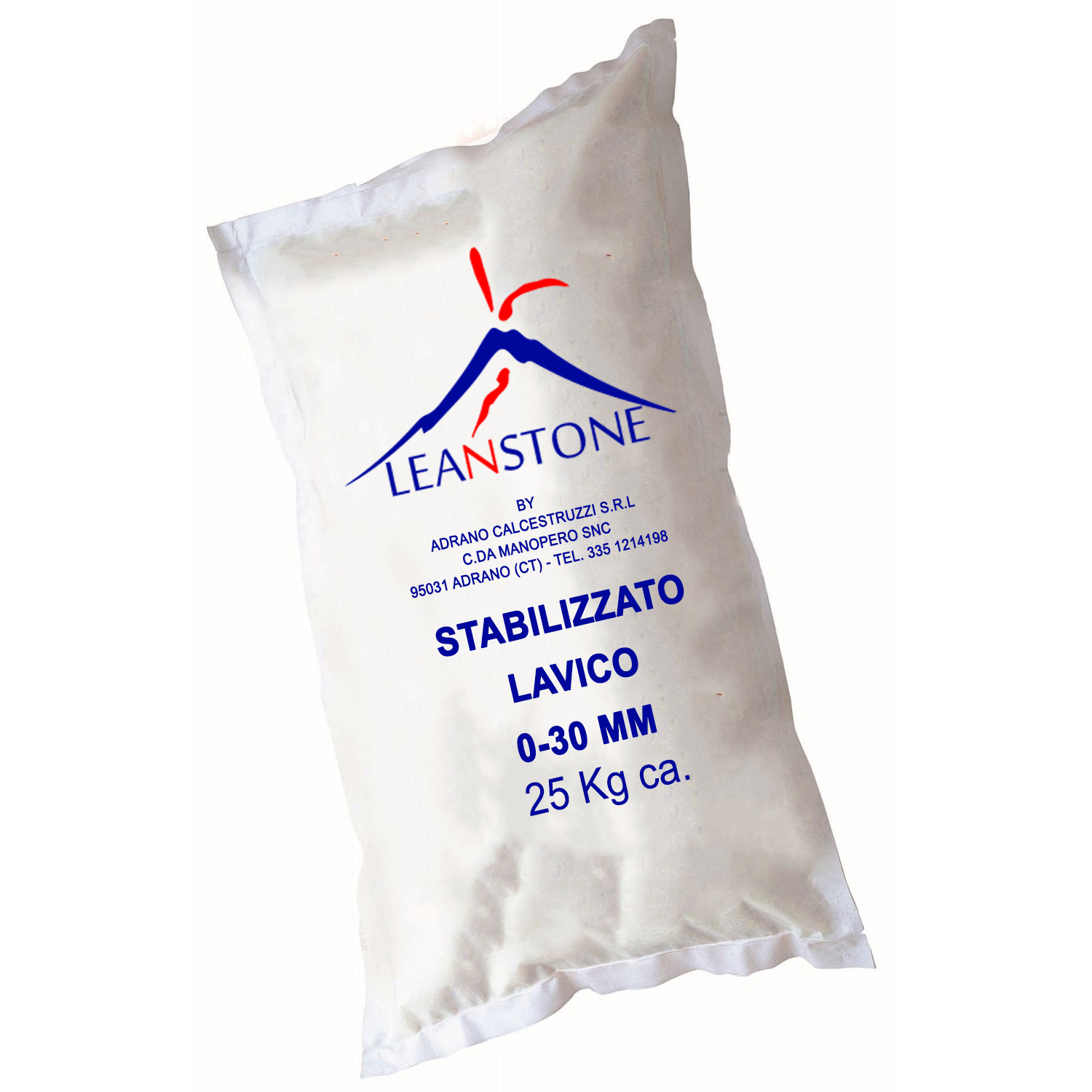 STABILIZZATO LAVICO 0-30MM LEANSTONE STABILIZZATO in sacchi da KG.25