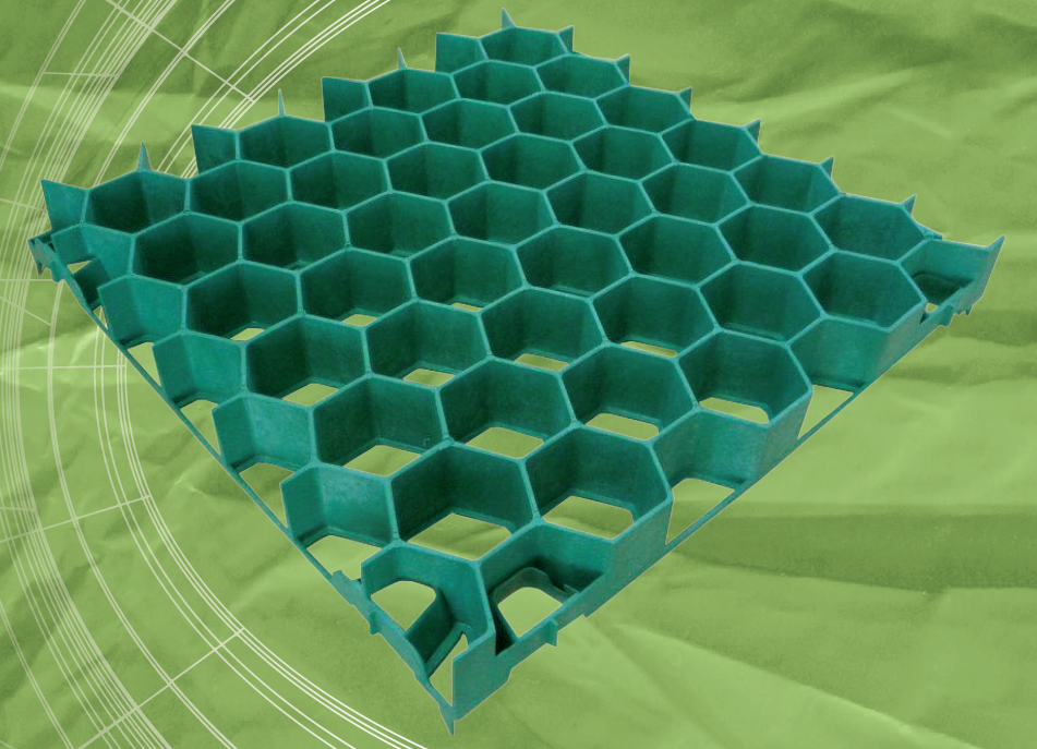 ELEMENTO ALVEOLARE IN PLASTICA PROJECT FOR BUILDING GREEN PARKING