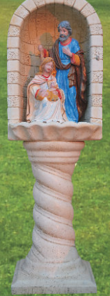 Grotta realizzata a mano con mattoncini della Sacra Famiglia Adrano Calcestruzzi Grotta realizzata a mano con mattoncini della Sacra Famiglia