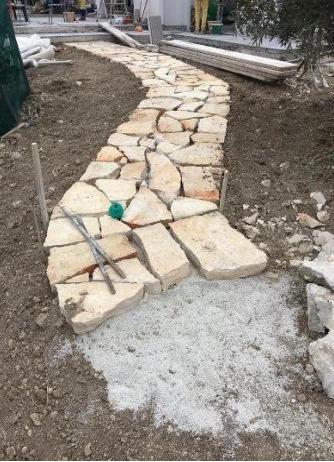 LASTRONI spessore cm 6/8 BIANCO GIALLO