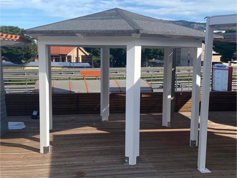 GAZEBO IN LEGNO MOD. ESAGONALE