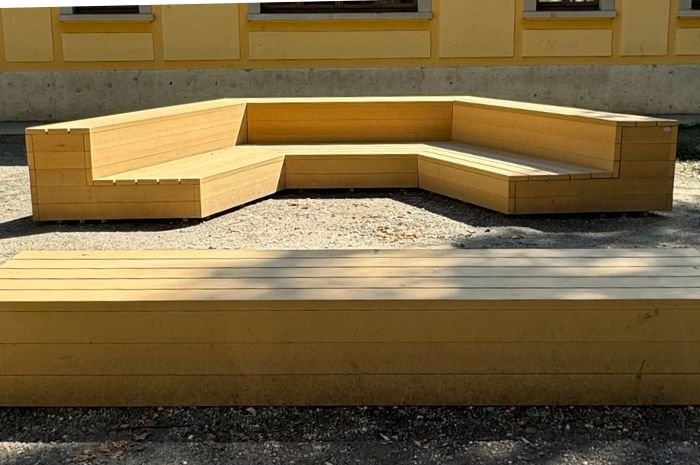 PANCHE IN WPC SIGNOR VERDE PROGETTO SU MISURA