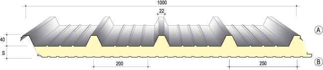 TERMOCOPERTURA G5 ISOMETAL SPESSORE 80 MM - € 24,80 + IVA/MQ