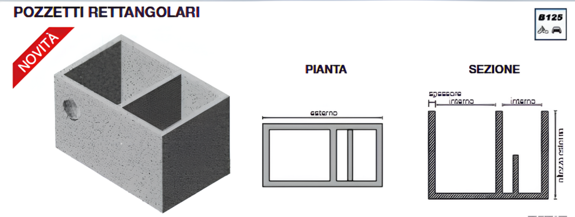 POZZETTO DI PRESCRIZIONE PREFOGNATURA 86×42 in cls gettato armato