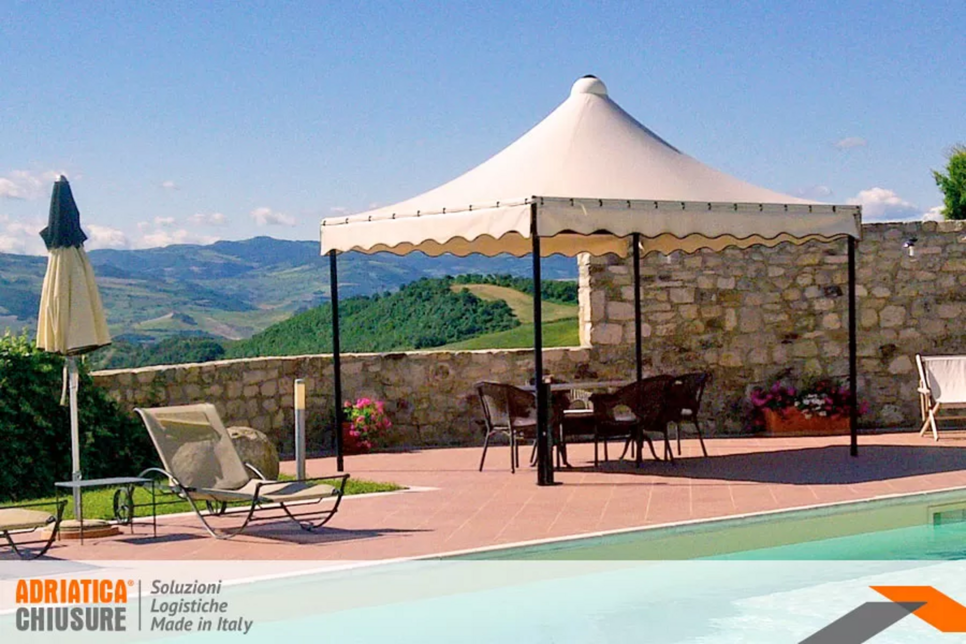 Gazebo e Tensostrutture Industriali in Acciaio e PVC adriatica chiusure