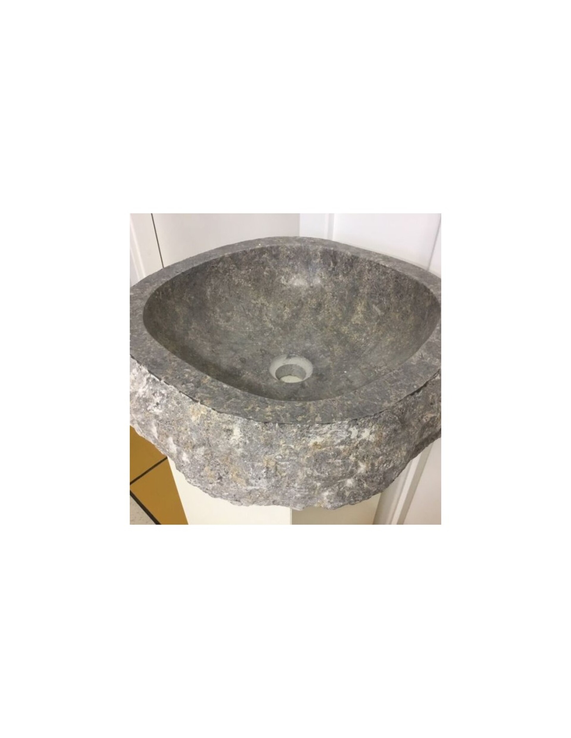 Lavabo Astratto Fumè in marmo Imso Ceramiche ISLAASFUD