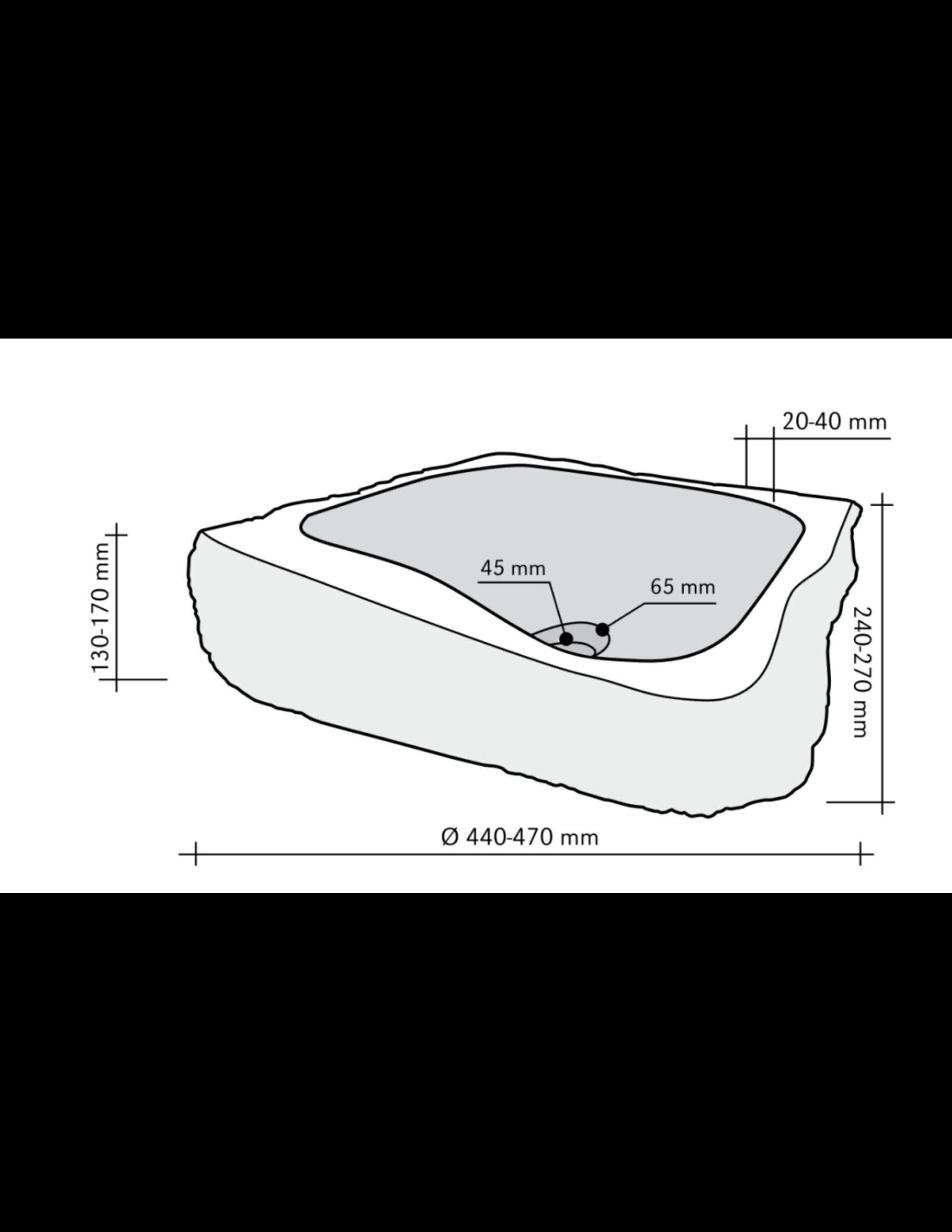 Lavabo Fossil [Legno Fossile] Pezzo Unico Imso Ceramiche ISLAMFOSS
