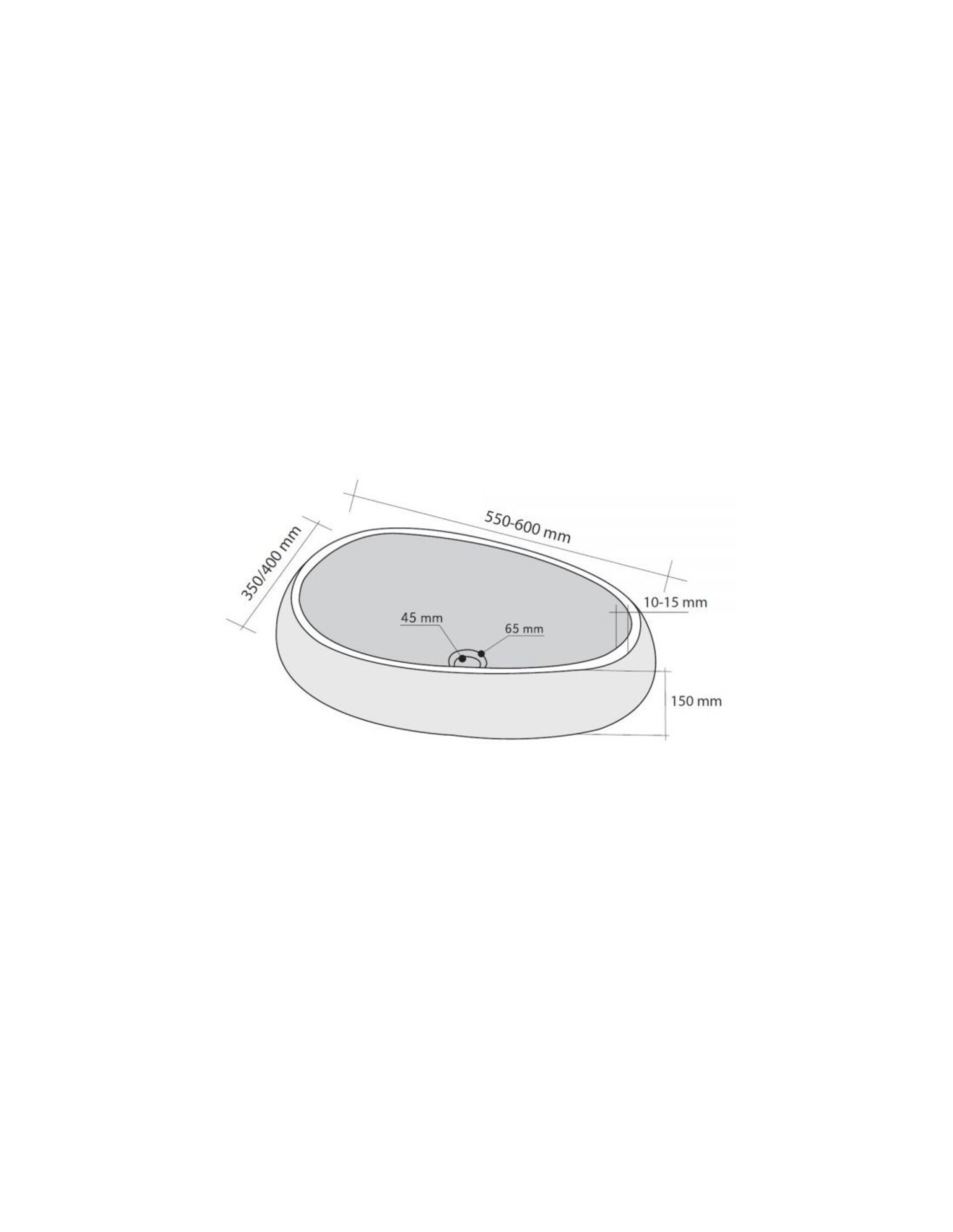 Lavabo Goccia Cream in marmo Imso Ceramiche ISLAGOCCR