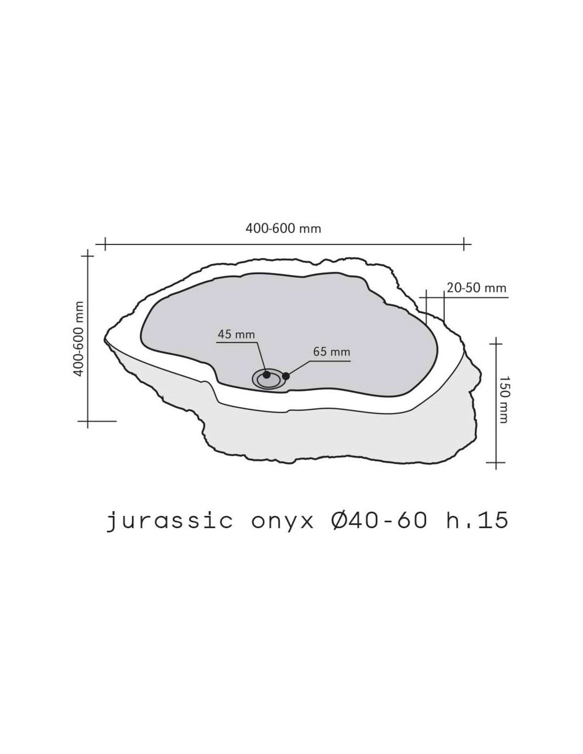 Lavabo Jurassic Onyx [Pezzo Unico] Imso Ceramiche ISLAJURION