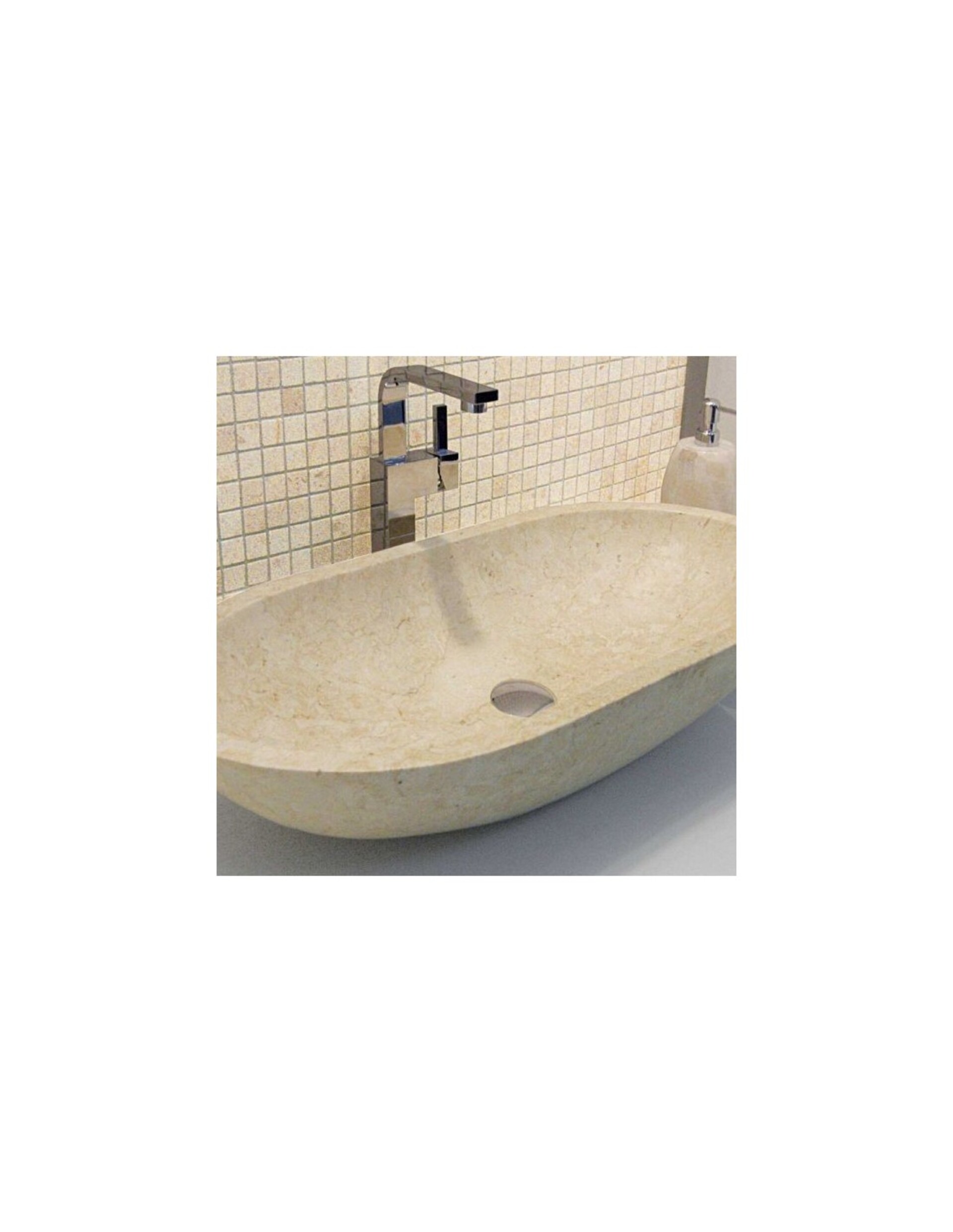 Lavabo Ovale Fumè in marmo Imso Ceramiche ISLAOVFUD