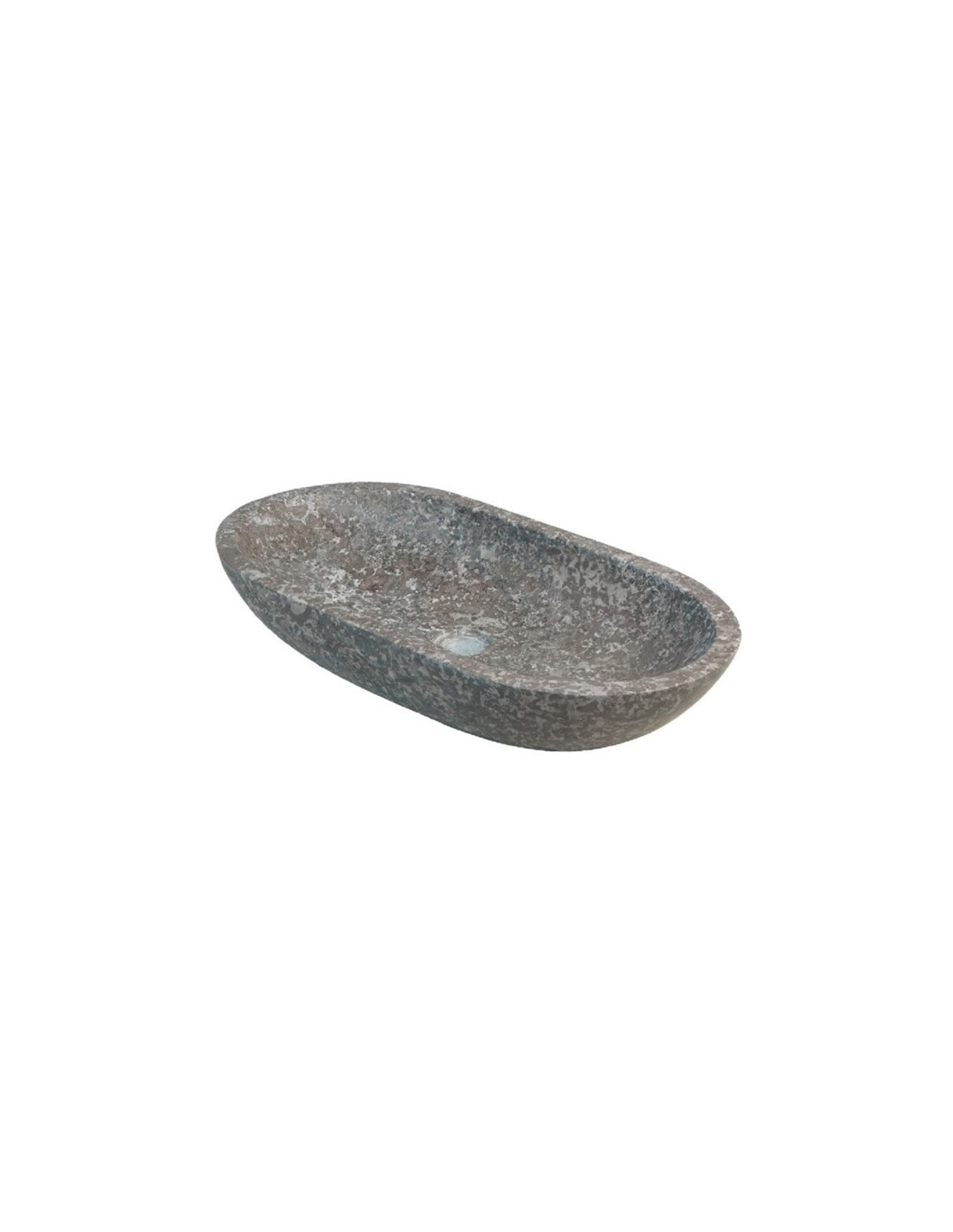 Lavabo Ovale Riverstone in marmo [Pezzo Unico] Imso Ceramiche ISLAOVRIV