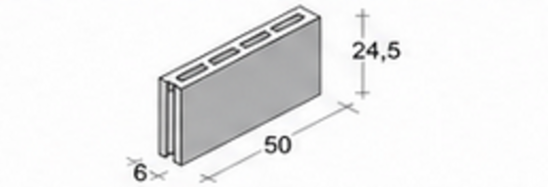 BI 6 LISCIO Paviblok per rivestimenti, murature decorative e facciate moderne.