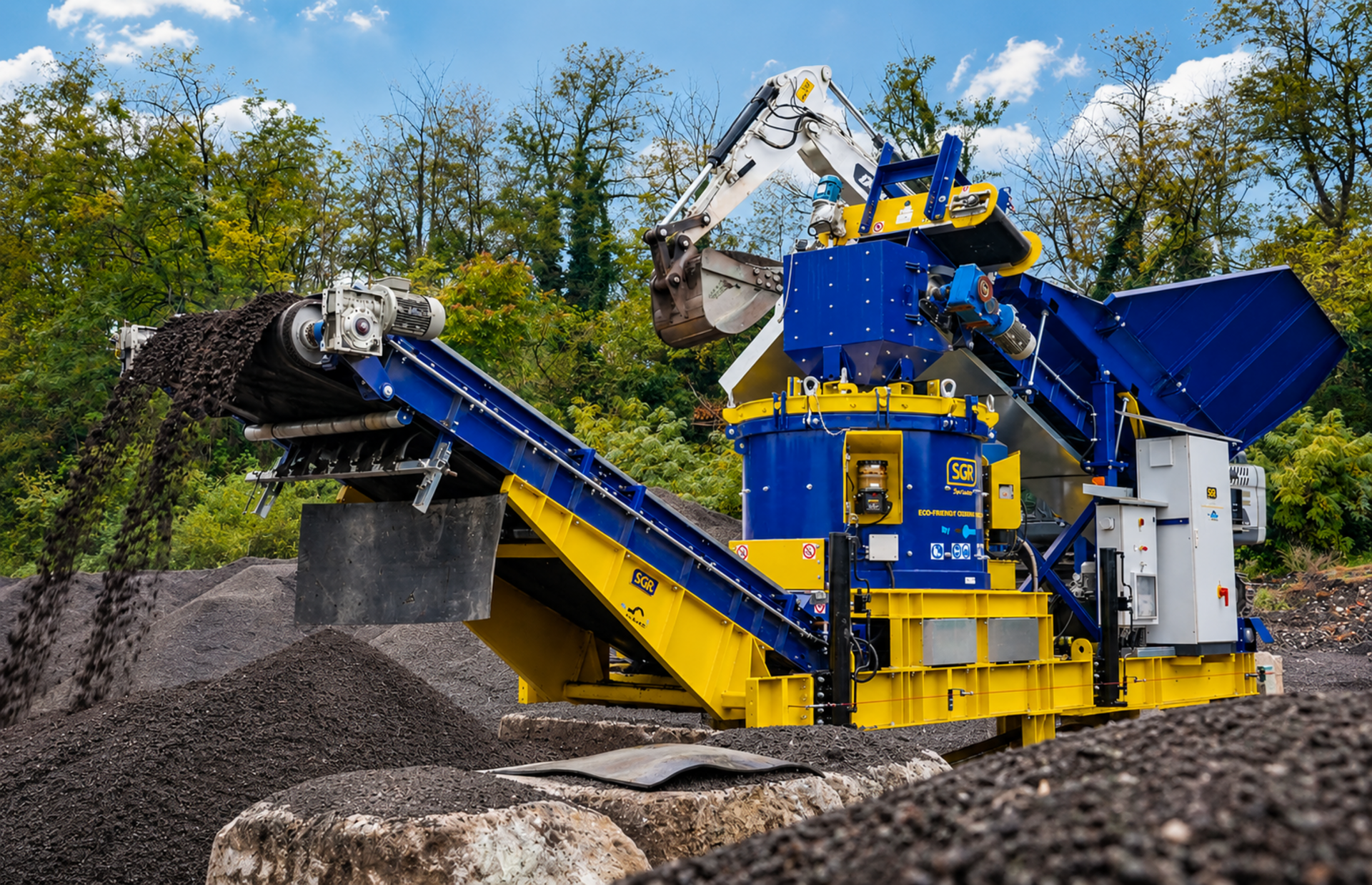 Impianto per riciclo del fresato d’asfalto SGR Eco Friendly Crushing System