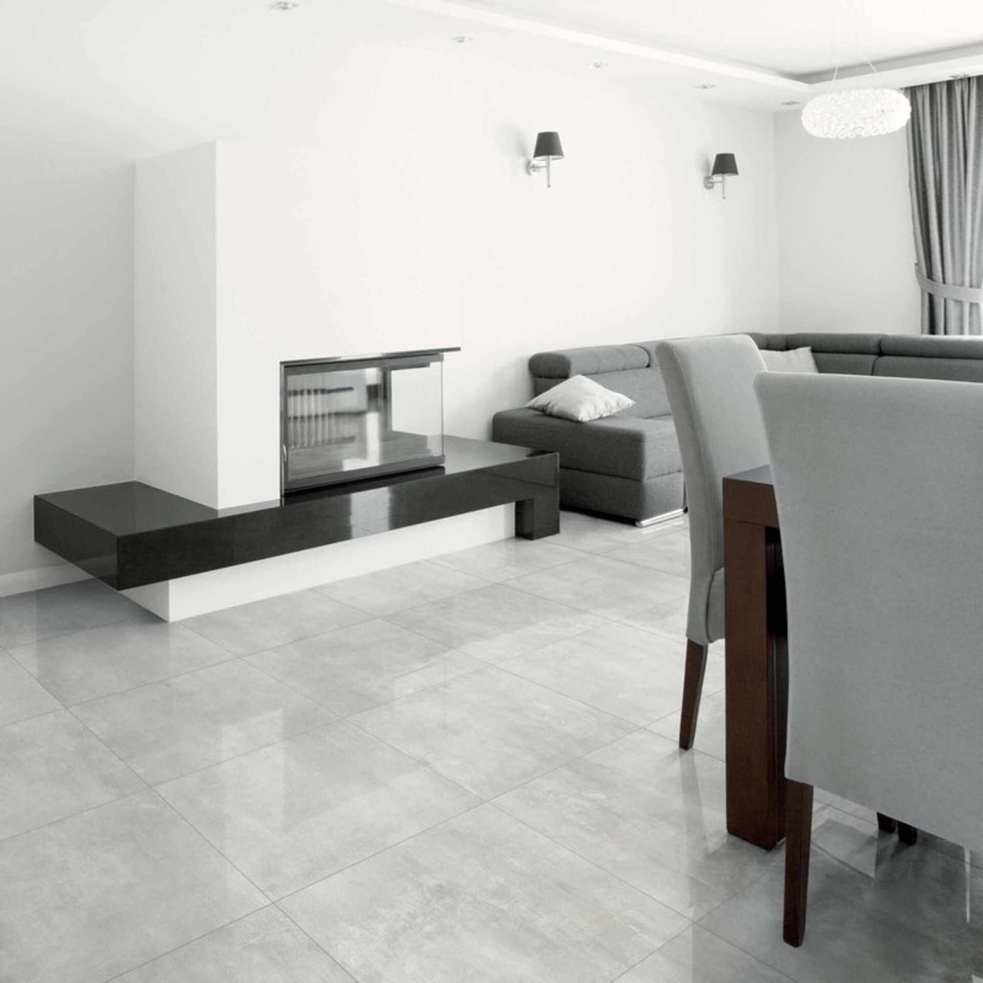 gres dal design moderno e luminoso. Ideale per pavimenti di casa e ambienti commerciali dado ceramiche Smot White 60×60 Rettificato