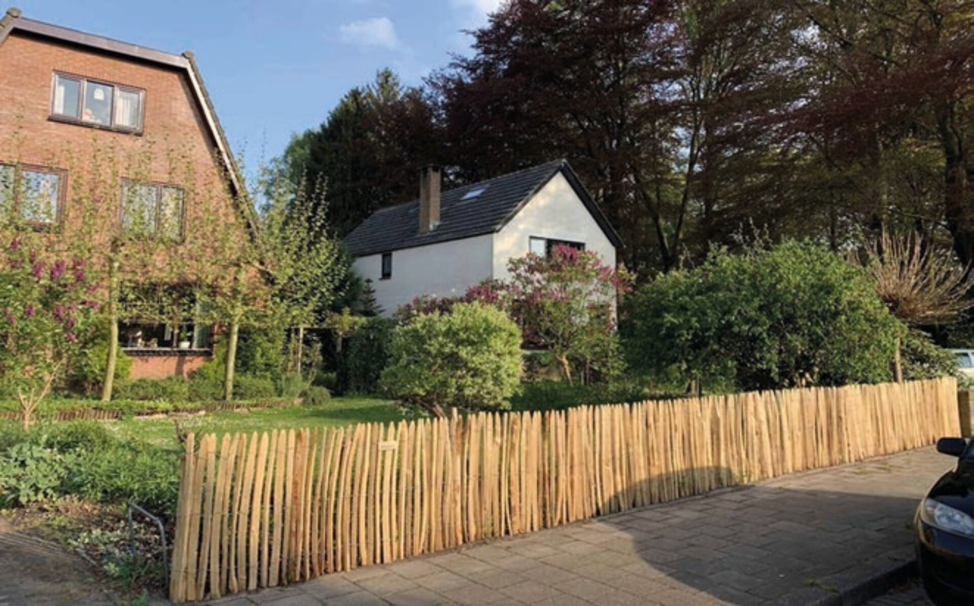 Ganivelle in castagno altezza 80 cm Ø 5/6 cm ELLEURBAN Ganivelle h80