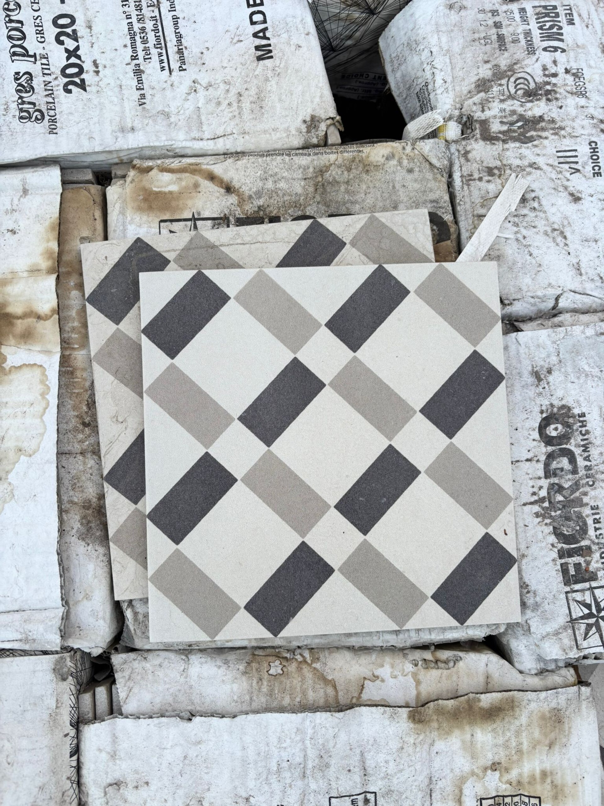 Fiordo Gres Decoro Grigio Blu 20x20 Fiordo grsvvnrtdcblufrd