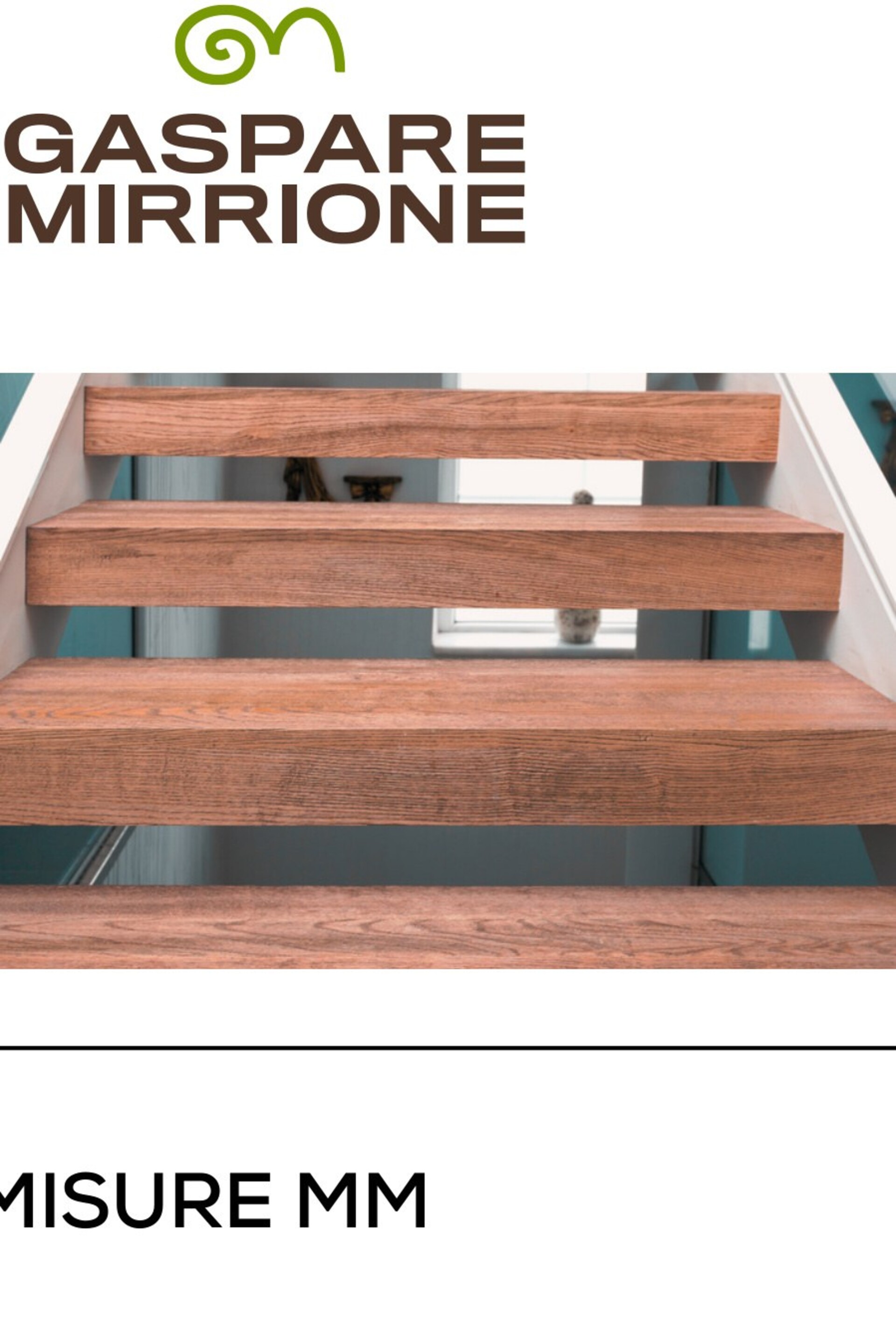 Gradino in iroko lamellare 32x330x1400 mm Gaspare Mirrione Gradino iroko lamellare