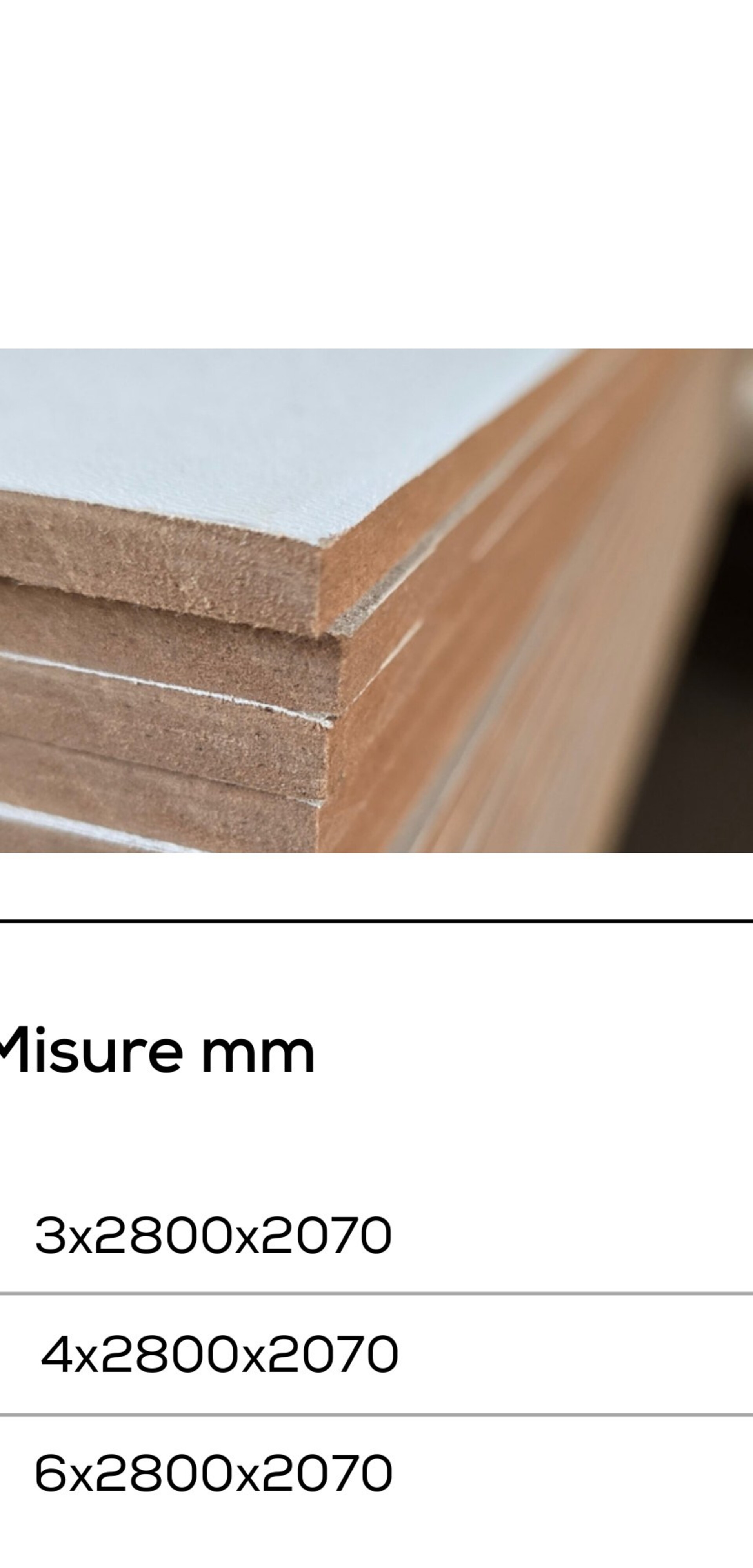 Pannello MDF laccato bianco Gaspare Mirrione MDF laccato bianco