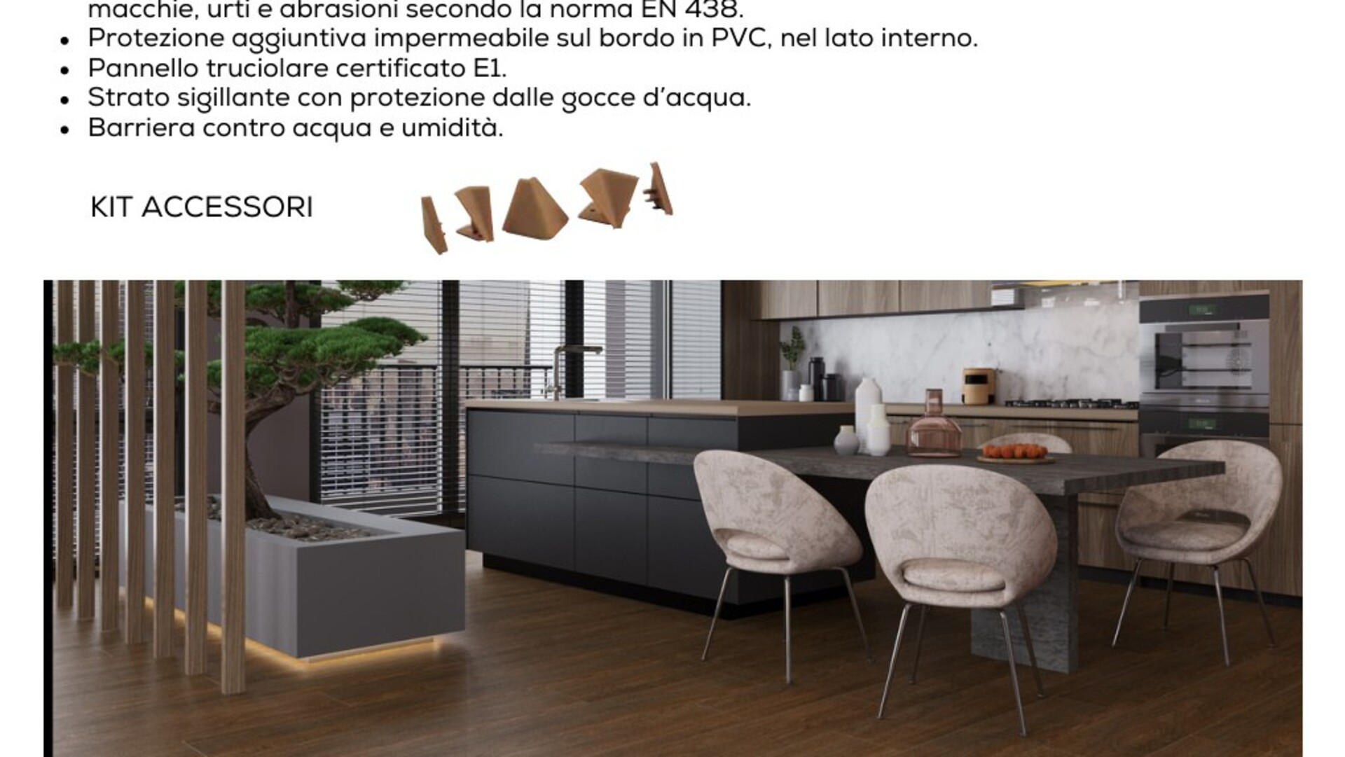 Top cucina idrofugo Beige Lotus 38x600x4100 mm Gaspare Mirrione Top idrofugo Beige Lotus D 226 PS 65