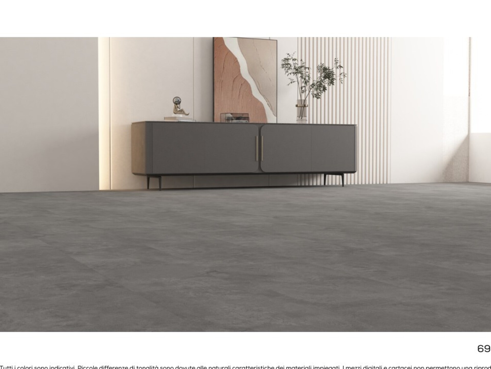 Pavimento SPC Lava Cement 5x305x610 mm Gaspare Mirrione SPC ST 002 Lava Cement