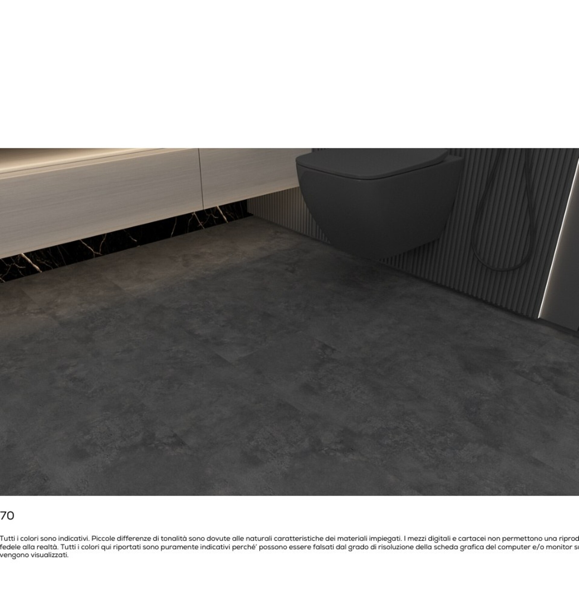 Pavimento SPC Magma Cement 5x305x610 mm Gaspare Mirrione SPC ST 003 Magma Cement