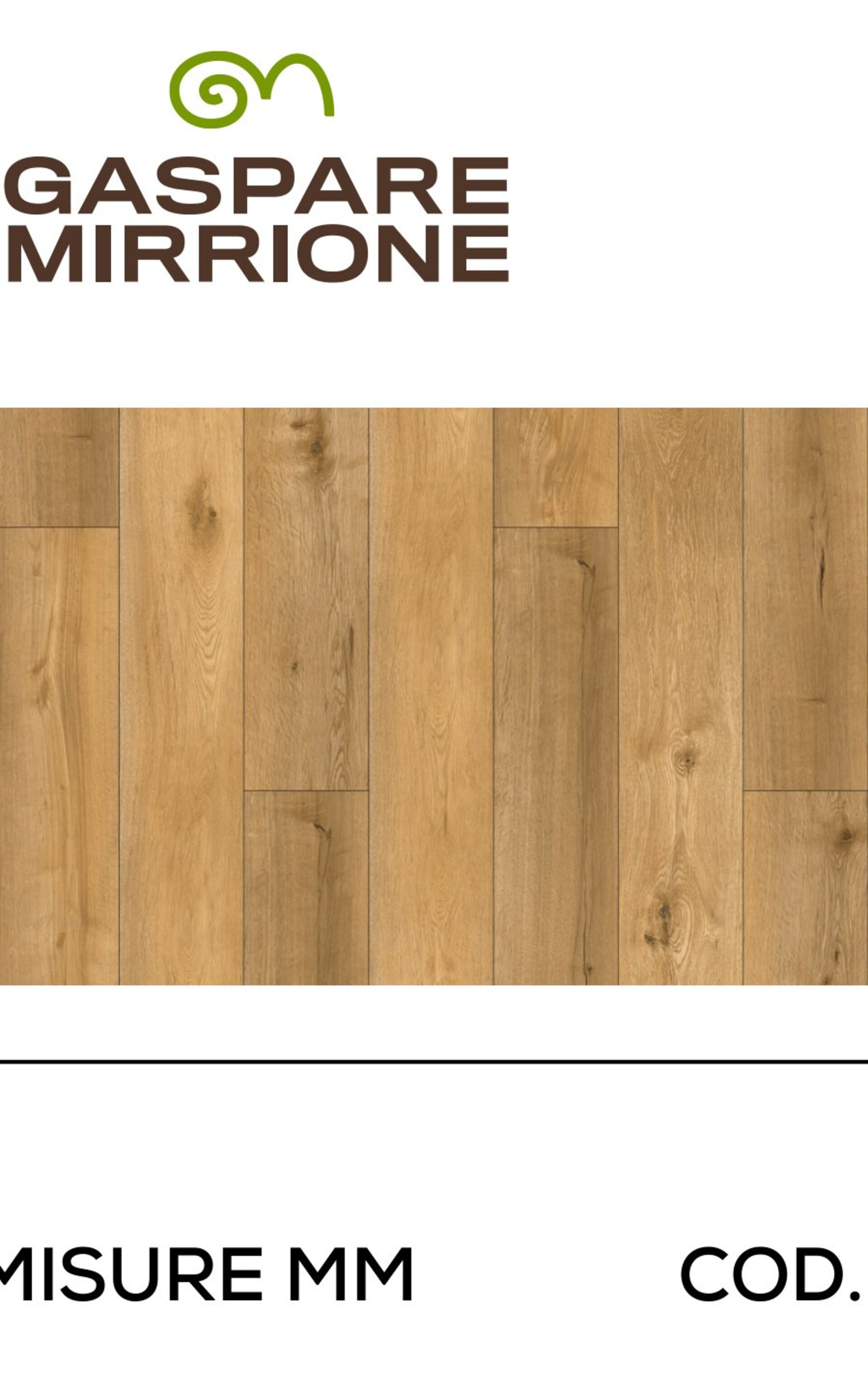 Pavimento SPC Natural Oak 5x228x1220 mm Gaspare Mirrione SPC WD 006 Natural Oak