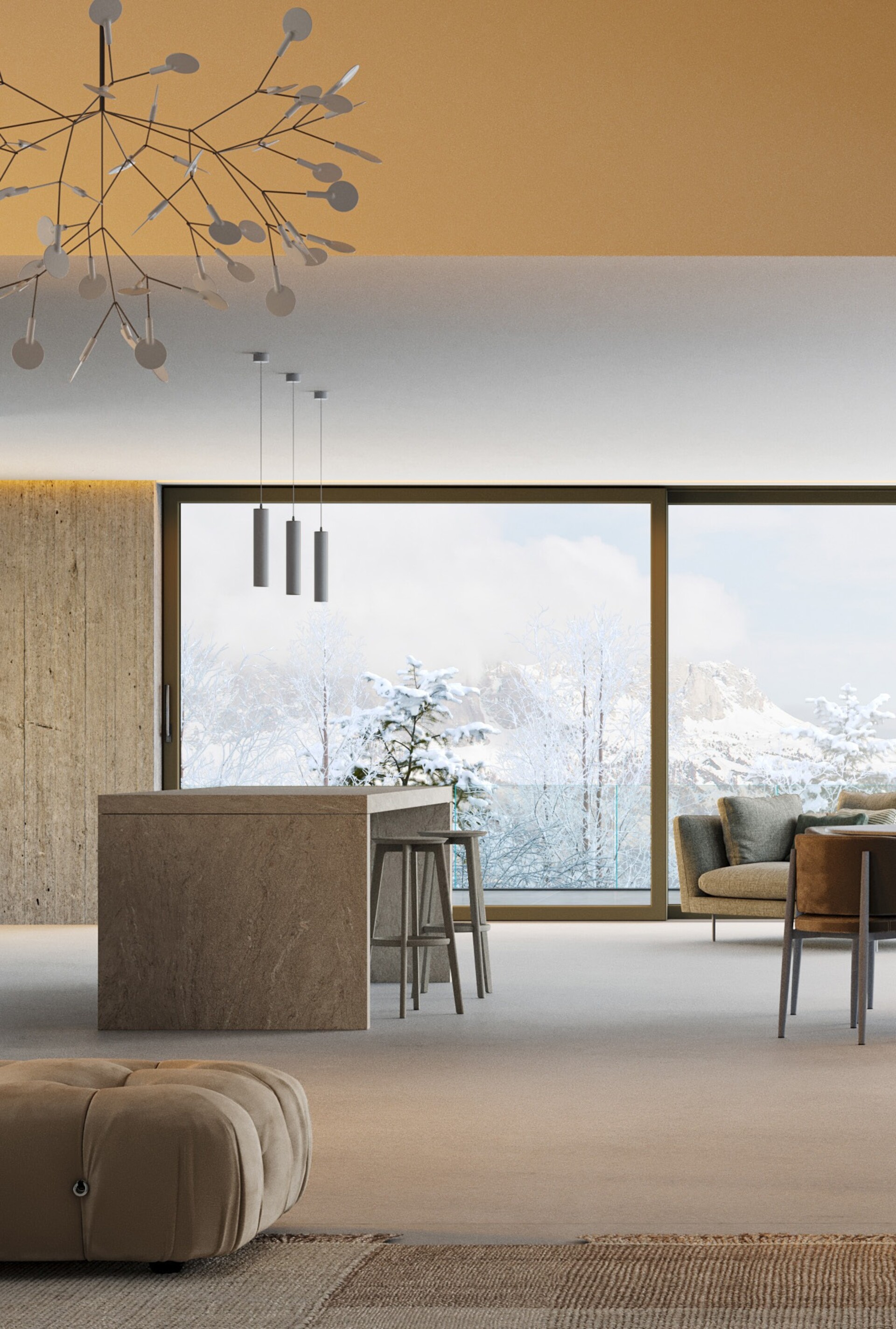 Finestra in alluminio a battente minimale C67K-M Infineo C67K-M Infineo
