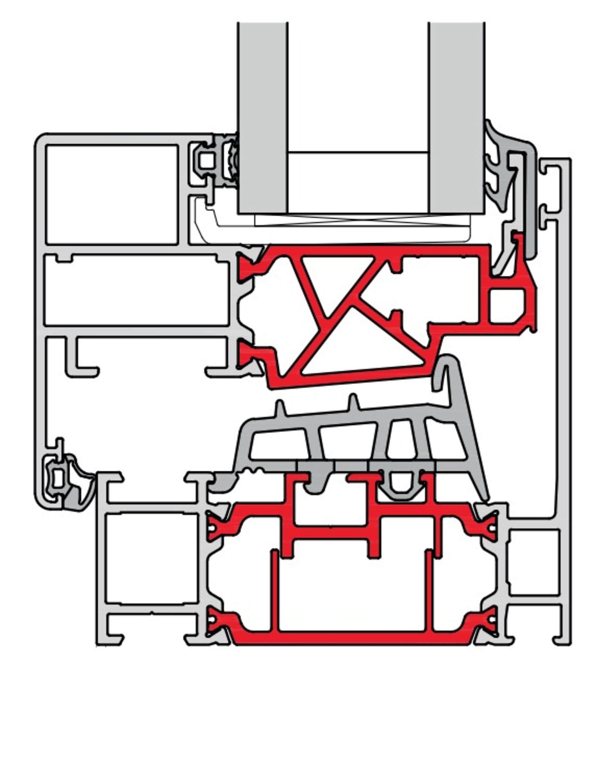 Finestra in alluminio ad anta a scomparsa C77K-CS C77K-CS