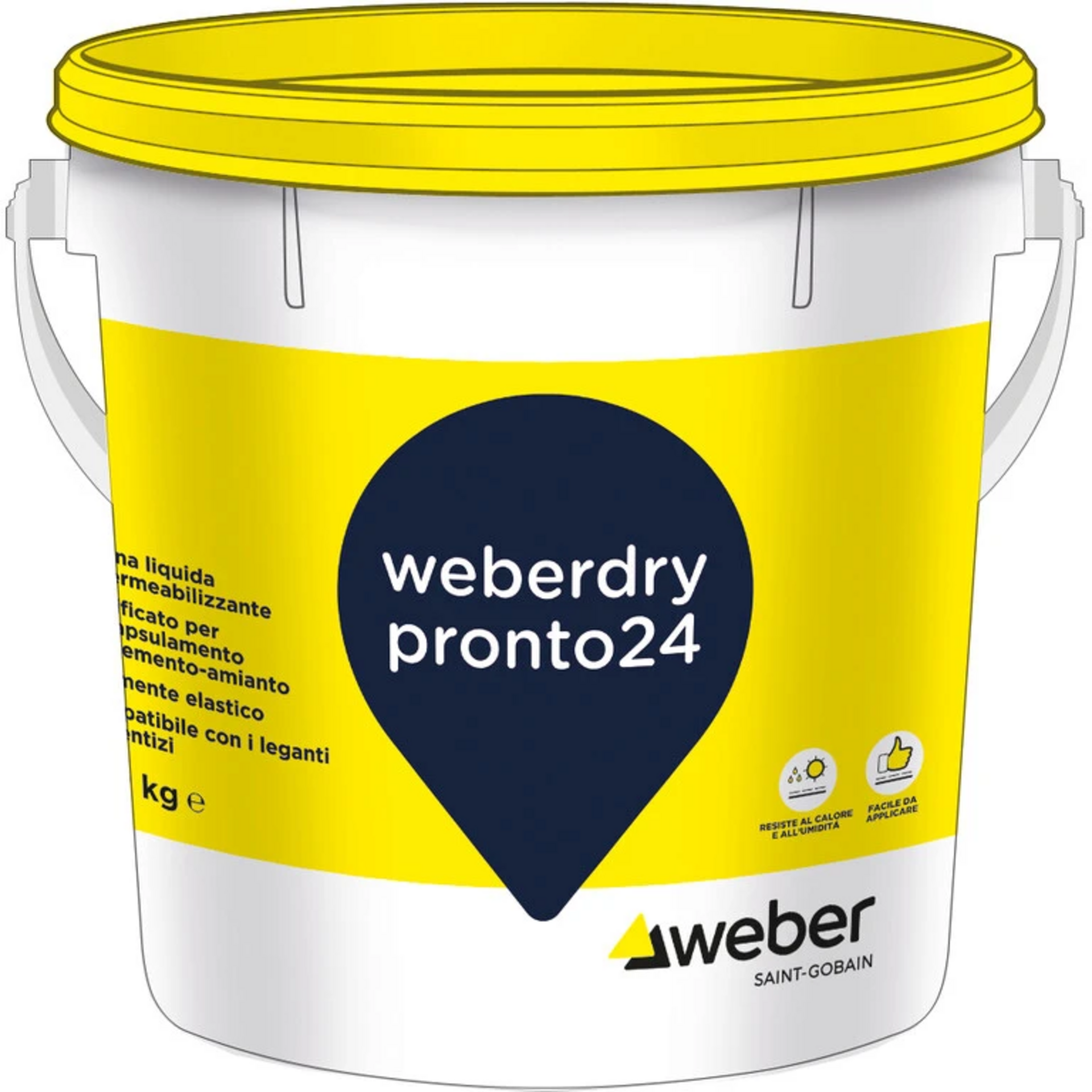 Guaina liquida colorata grigio WEBER - SAINT GOBAIN weberdry pronto24