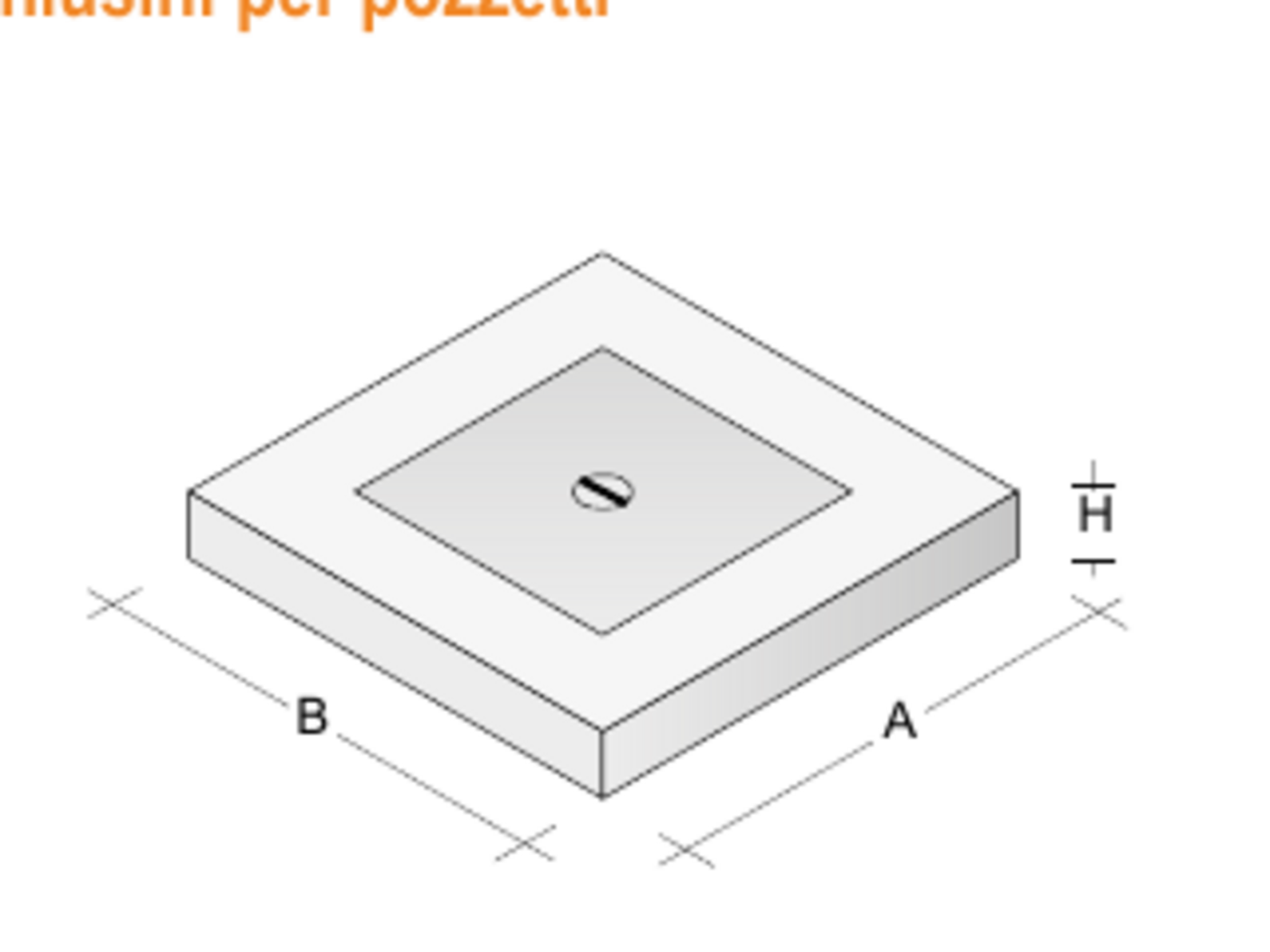Chiusini per Pozzetti Paviblok Formati 40x40, 50x50 e 60x60 cm
