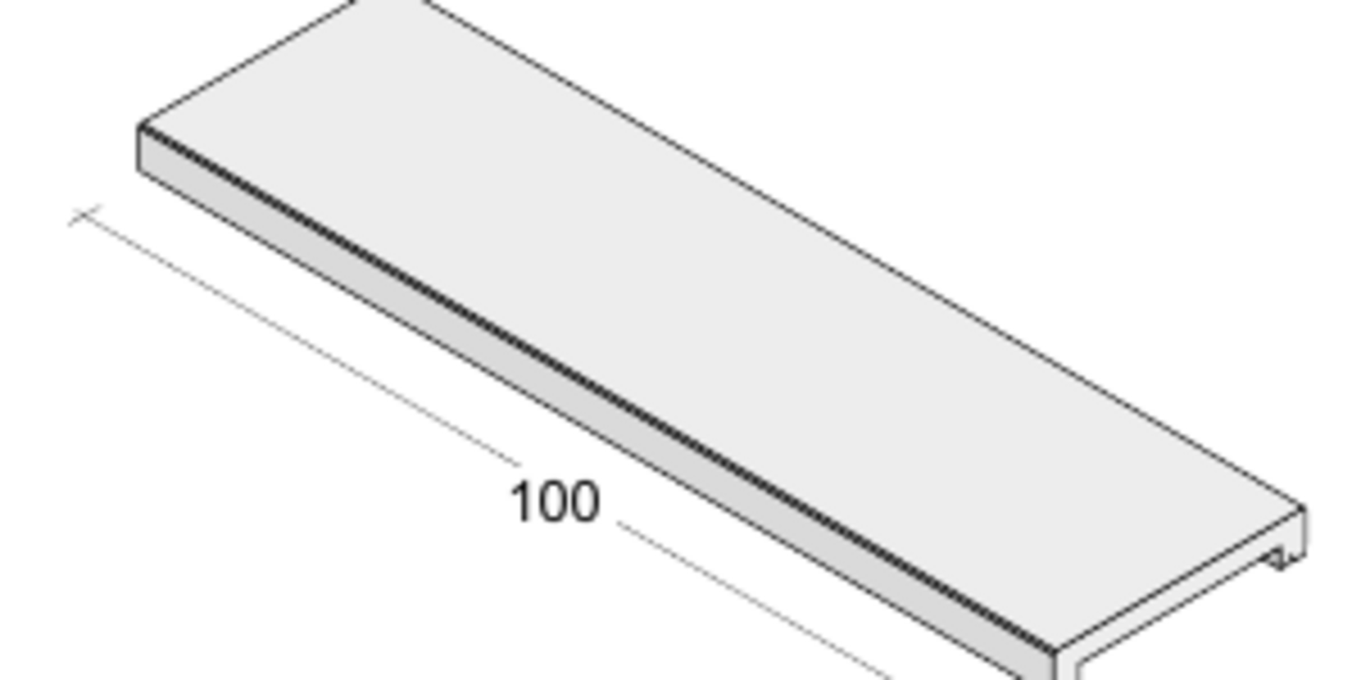 Coprimuro METRO Levigato Paviblok Larghezze 10–50 cm, lunghezza 100 cm