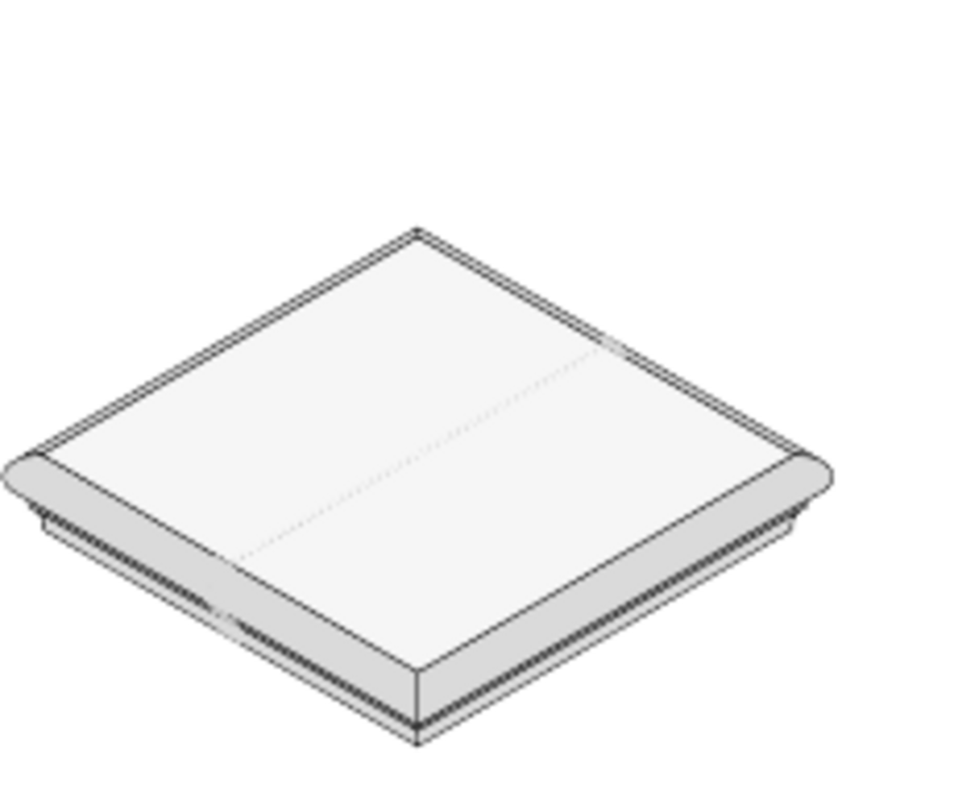 Capitello Piano Paviblok Copertura essenziale 28 × 28 cm
