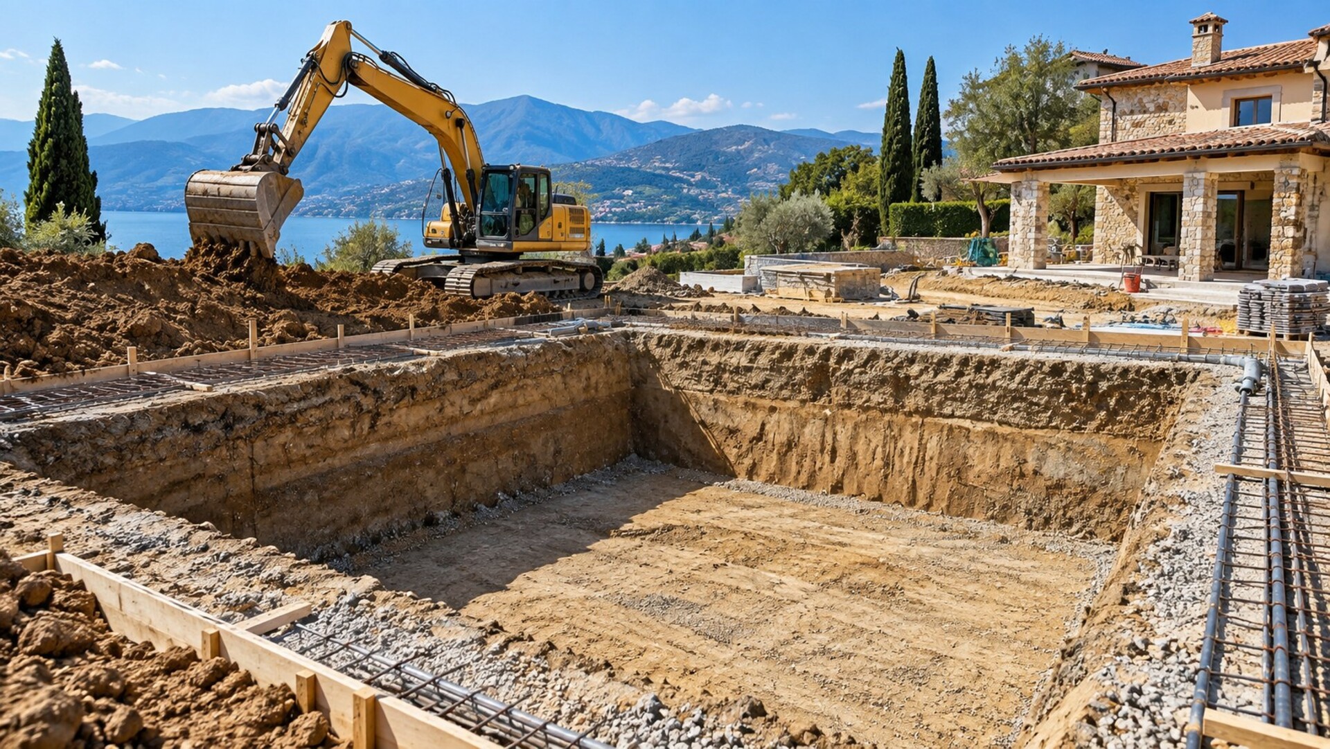Scavi per Piscine ADRANO CALCESTRUZZI Scavi per Piscine